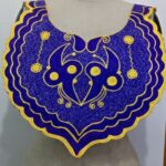 Orchid Gold Neck Embroidery