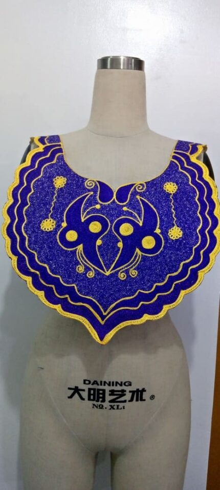 Orchid Gold Neck Embroidery