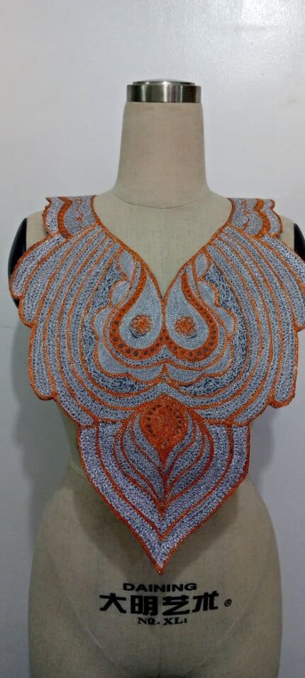 Bronze Glint Neck Embroidery