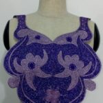 Lilac Plum Neck Embroidery