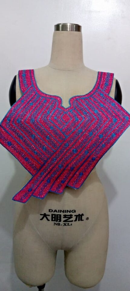 Neon Maze Neck Embroidery