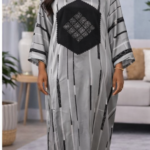 Ara Collection: Mystical Melody Abaya Kaftan - Embroidered Elegance