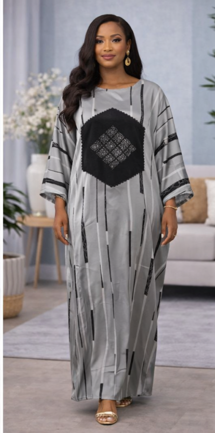 Ara Collection: Mystical Melody Abaya Kaftan - Embroidered Elegance