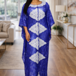 Adaeze Collection: Glamourous Stone-Embellished Kaftan