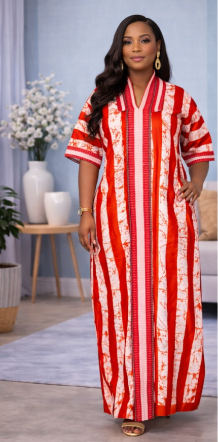 Anuli Collection: Luxe Ankara Elegance Kaftan