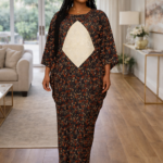 Ara Collection: Golden Gala Abaya Kaftan Embellished Embroidery