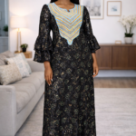 Bola Collection: Boubou Kaftan - Embroidered Radiance with Shining Stone Accents