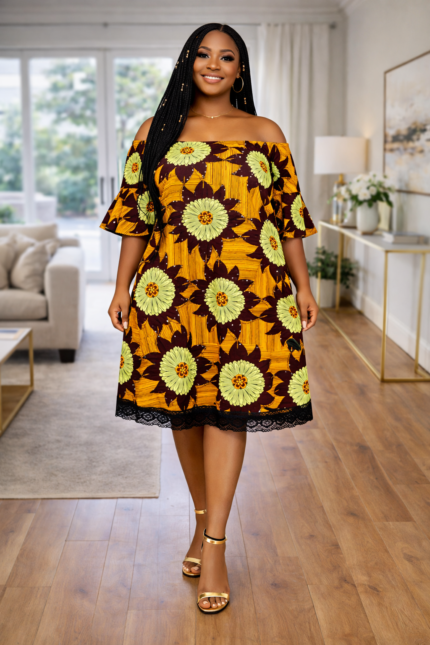 Ebun Collection: Crystal Cascade Embellished Dress