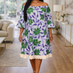 Ebun Collection: Opulent Oasis Stone-Embellished Dress