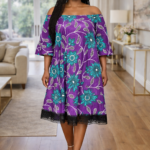 Ebun Collection: Enchanted Eden Off-Shoulder Gown