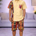 Two piece men Ankara wear, www.amentrendy.com