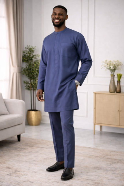 Classic Blue Senator Kaftan