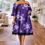 Ebun Collection: Celestial Splendor Off-Shoulder Dress