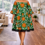 Ebun Collection: Radiant Reverie Off-Shoulder Gown