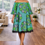 Ebun Collection: Regal Radiance Stone-Embellished Dress