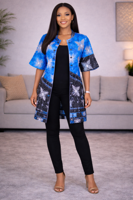 Efe Collection: Celestial Embroidery Kimono