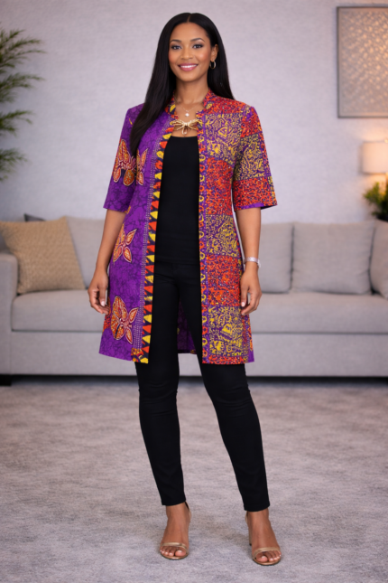 Efe Collection: Regal Threads Ankara Kimono