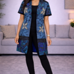 Efe Collection: Ethereal Embroidery Stone Kimono
