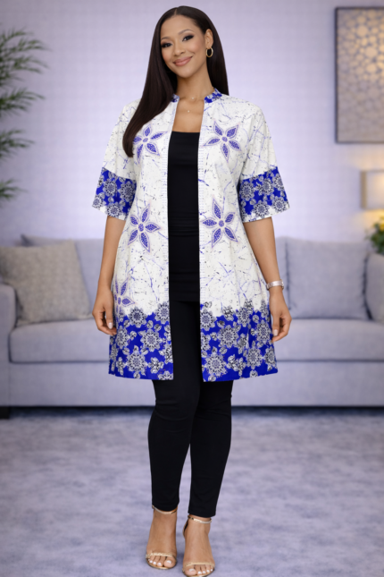 Efe Collection: Enigma Gemstone Ankara Kimono