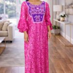 Ekene Collection: Mystic Moonrise Kaftan - Embroidered Opulence with Sparkling Stones