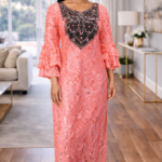Ekene Collection: Royal Reflections Boubou Kaftan - Luxurious Embroidery and Shimmering Stones