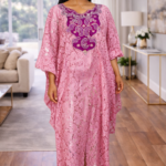 Ekene Collection: Silk Dreams Kaftan - Embellished Embroidery with Dazzling Stones
