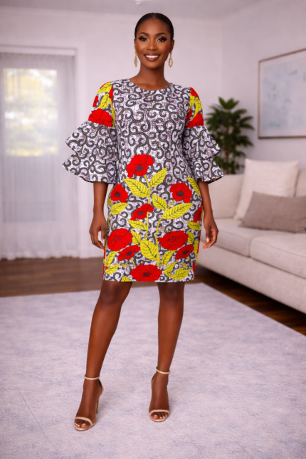 Eniola Collection: Elegant African-Inspired Dress