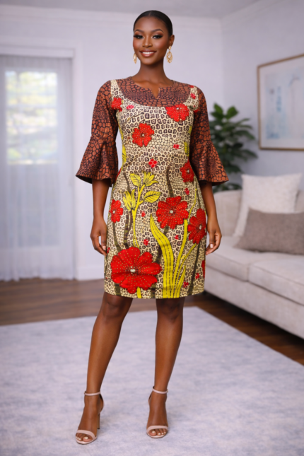 Eniola Collection: Ankara Dress - African Elegance Redefined