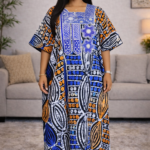Ewa Collection: Enchanted Elegance Boubou Kaftan - Embellished Embroidery with Glistening Stones