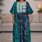 Ewa Collection: Royal Reflections Boubou Kaftan - Luxurious Embroidery with Dazzling Stones