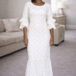 Ezinne Collection: Boubou Kaftan adorned with a stylishly Sleeve