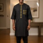 Black Senator-Style Kaftan