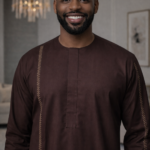 Dark Brown Senator Kaftan